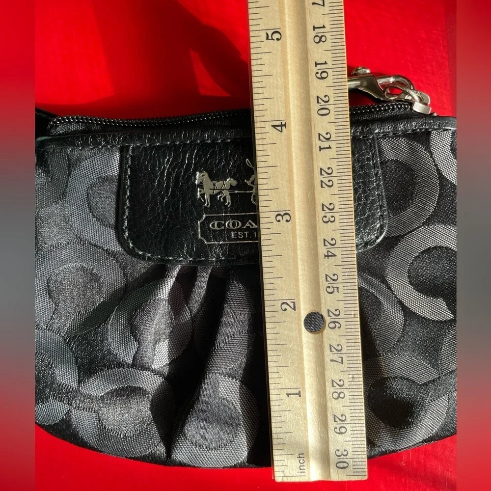 COACH WALLET,Coach Black and Gray Wristlet
